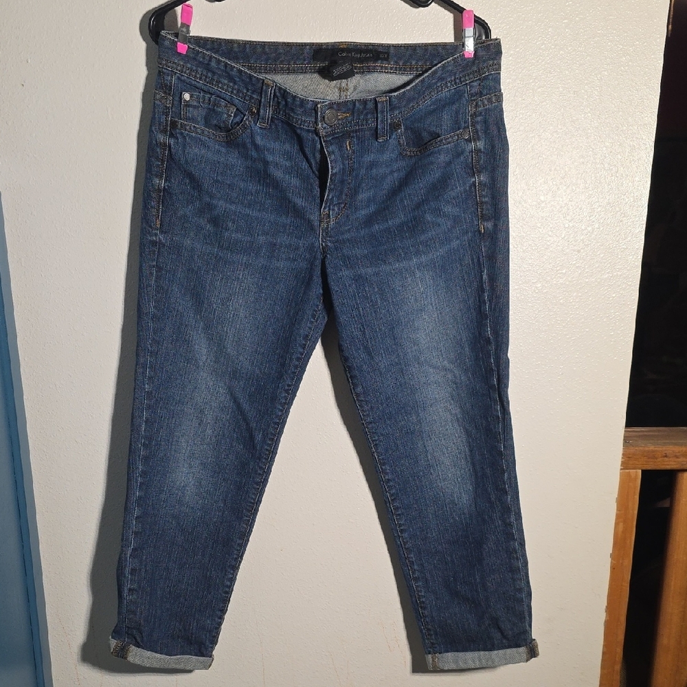 Calvin Klein Jeans Dark Blue Ankle Denim